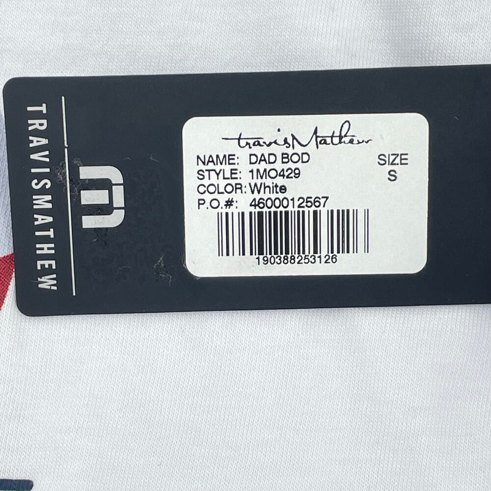 Travis Mathew Men’s 100% Pima Cotton “Dad Bod” Tee‎ Shirt, NWT, Sz. S **READ** - Picture 5 of 10